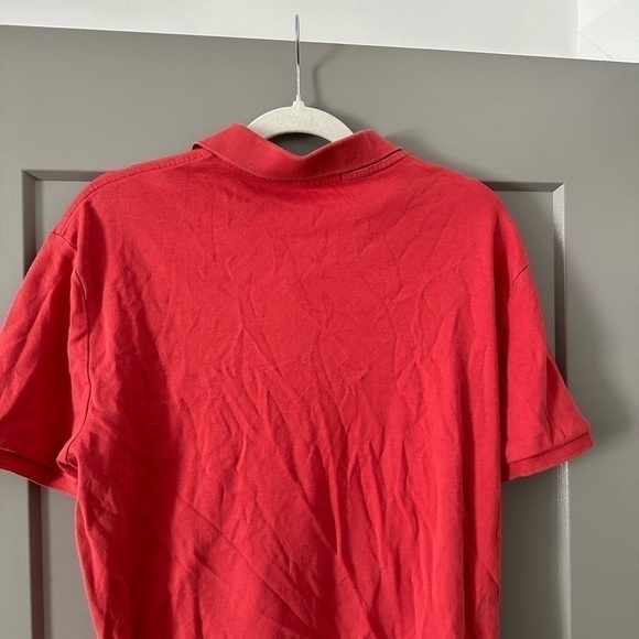 Polo Ralph Lauren Redish Pink Men Collared Cotton Tshirt Medium - Picture 8 of 9
